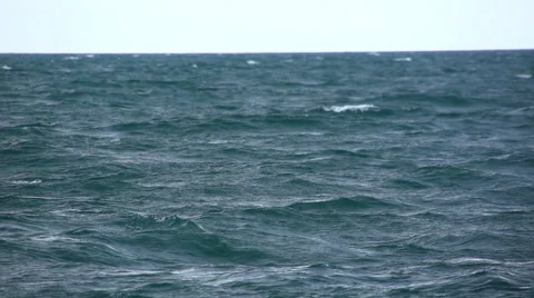 Waves on the surface of the ocean Stock Footage 53374769