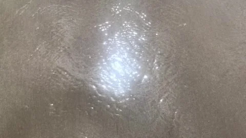 Waves surface on sandy beach Stock Footage 295567562