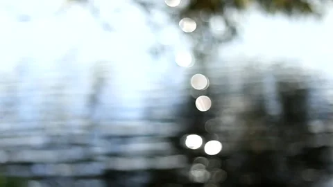 Waves on the surface of the water. Ripples on the water Stock Footage 219360150