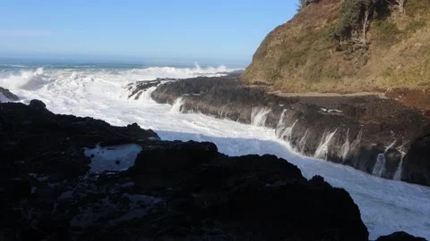 Waves surge Stock Footage 235723851