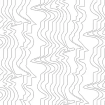 Waves, swirl, lines subtle pattern. Twisted and distorted vector texture in Illustrazione stock