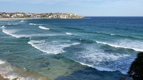 Waves in Sydney's Bondi Beach 8 Stock Footage 124128160