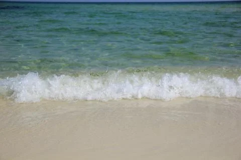 Waves in Teal Ocean Water Stock Photos