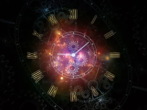 Waves of Temporal Realm Stock Illustration
