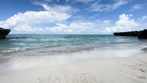 Waves on terasaki beach  03 Stock Footage 251948218