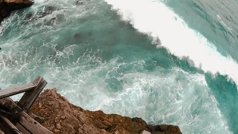 Waves at their magic point Stock Footage 280084892