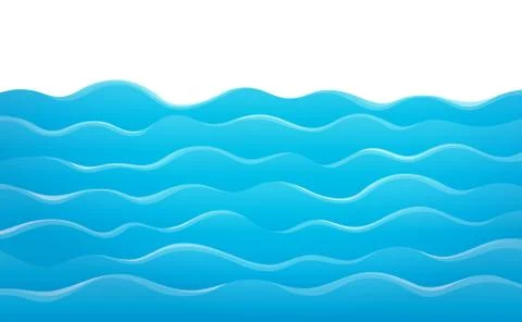 Waves theme image - illustration. Stock Illustration