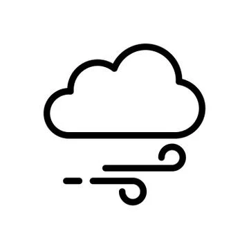 Waves thin line icon Stock Illustration