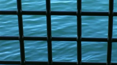 Waves through the bars, looped Stock Footage 22419099