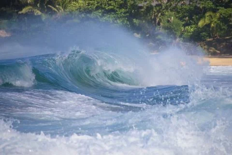 Waves Tunnels Beach Stock Photos