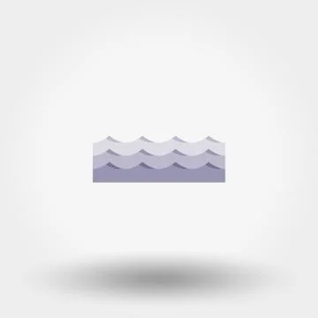 Waves. Vector icon Stock Illustration