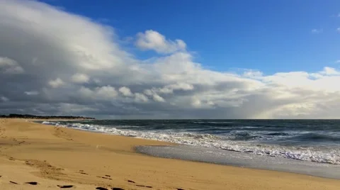 Waves at Venice Beach, Half Moon Bay, CA, USA Stock Footage 51451471