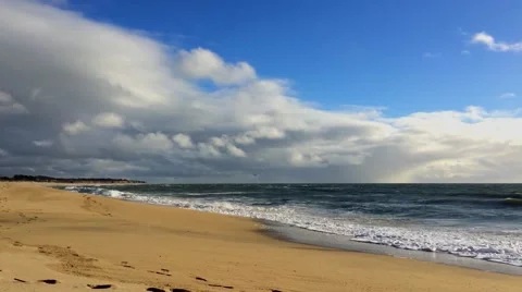 Waves at Venice Beach, Half Moon Bay, CA, USA Video stock 51451745
