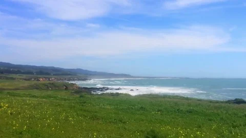 Waves at Venice Beach, Half Moon Bay, CA, USA Video stock 69107178