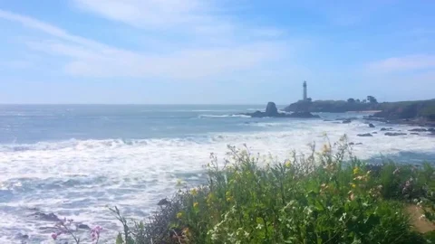 Waves at Venice Beach, Half Moon Bay, CA, USA Video stock 69107847