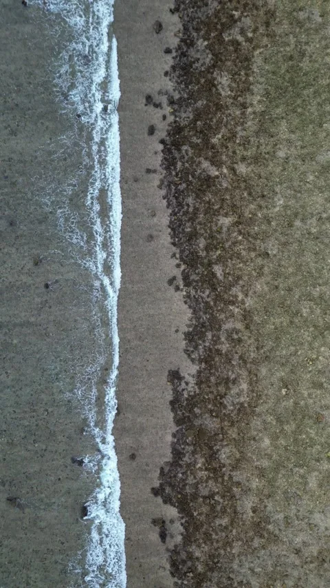 Waves view from above Stock Footage 240096870