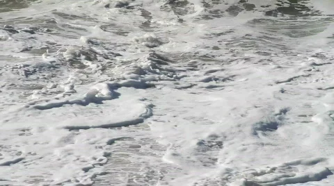 Waves violent after storm Video stock 567174