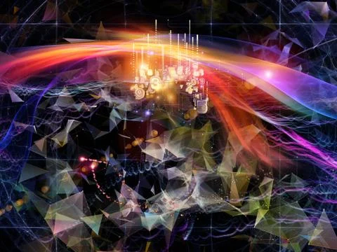 Waves of Virtual World イラスト素材