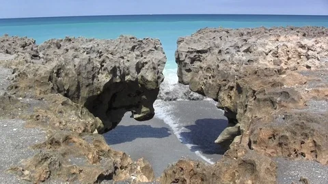 Waves vs Camera Stock Footage 88972418