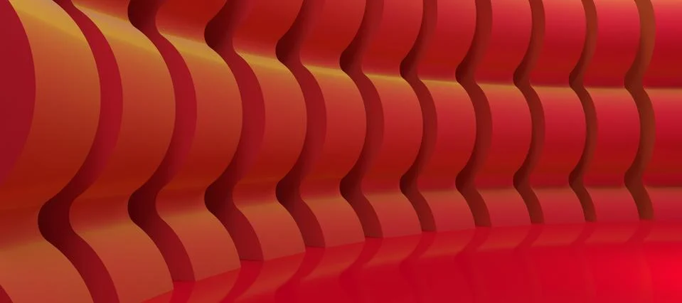 Waves wall Stock Illustration