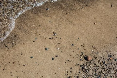 Waves washing onto a beach Foto stock