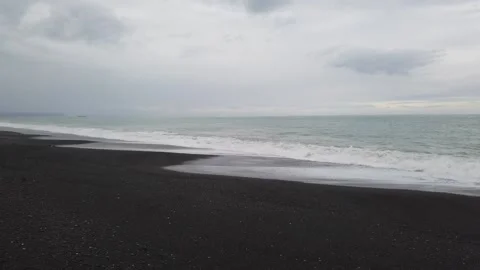 Waves Washing In On Napier Beach Stock Footage 160511285