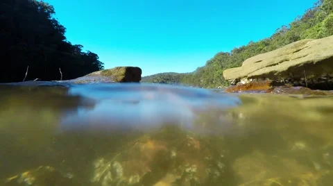 Waves Washing in from the River  Stock Footage 64745747
