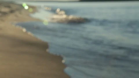 Waves washing on sugar sand Stock Footage 44231151