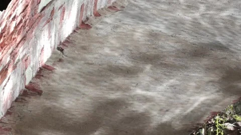 Waves of water on the bridge Stock Footage 41064412