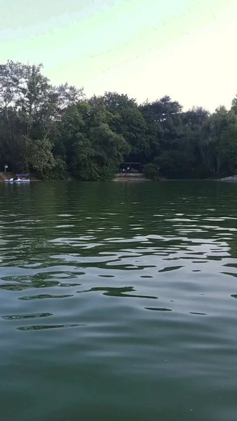 Waves on the water. close-up. vertical video Stock Footage 291321175