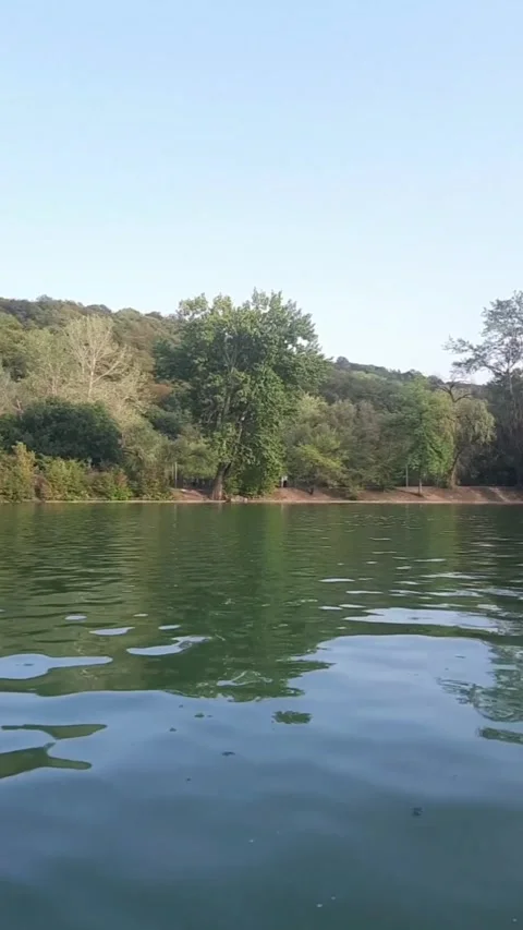 Waves on the water. close-up. vertical video Stock Footage 291321199