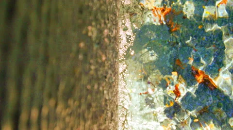 Waves water falling from a height. Stock Footage 49968974
