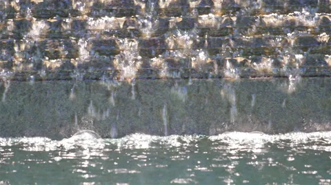 Waves water falling from a height. Stock Footage 49972798