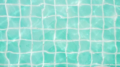 Waves water in the pool with light reflections. slow motion Stock Footage 93940397