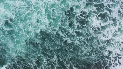 Waves of water of the river and the sea meet each other during high tide and low Stock Footage 160318198