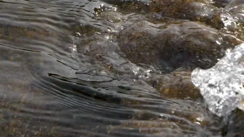 Waves of water in the river Stock Footage 140780217