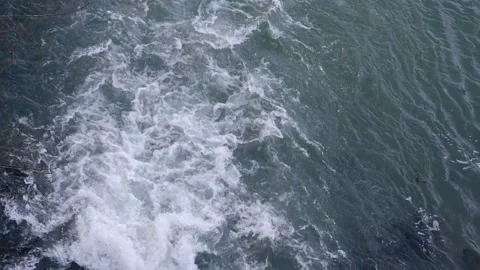 Waves of water of the river Stock Footage 170031314