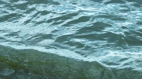 Waves water texture. Azure natural sea background. 스톡 동영상 130770672