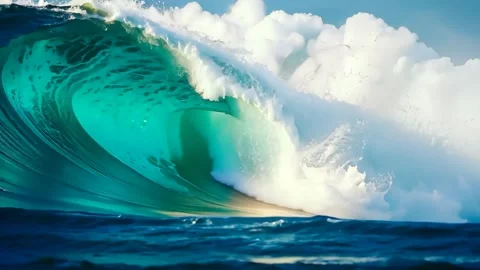Waves waves huge waves sea sea Stock Footage 293030492