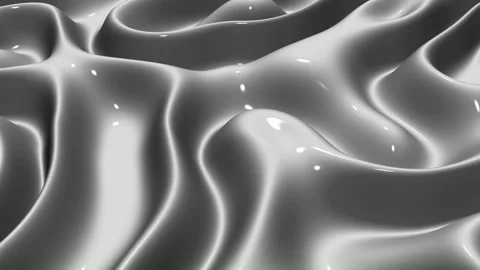 Waves of White Paint, Background, Exclusive, Reflection, 3D Render Stock Footage 269064248
