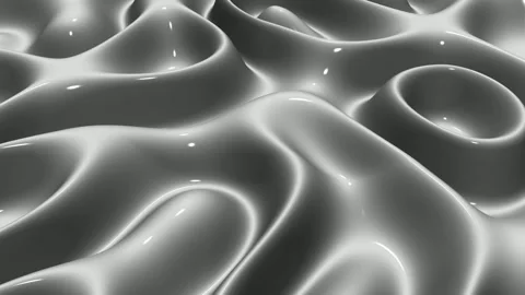 Waves of White Paint, Background, Reflection, Exclusive, 3D Render Stock Footage 269064243