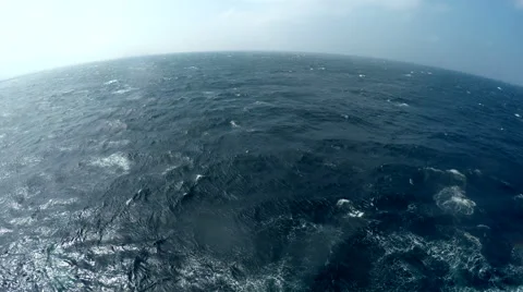 Waves, Whitecaps, and Wind Stock Footage 54715807
