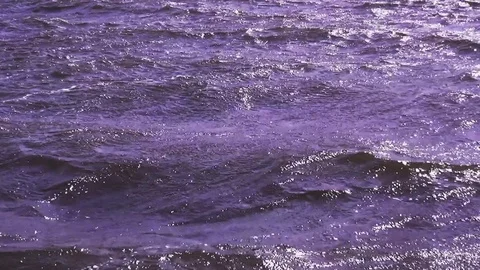 Waves in the wind on summerday Stock Footage 120627765