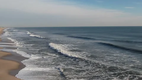 Waves in the Winter Stock Footage 194438222