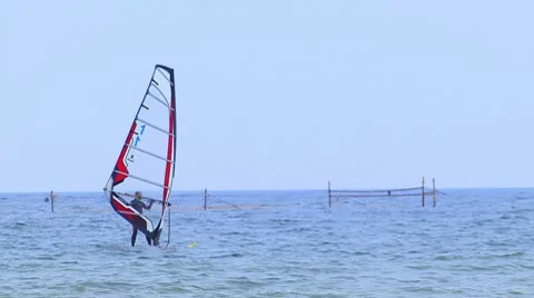 Wavesailing Stockbeeldmateriaal 7737703