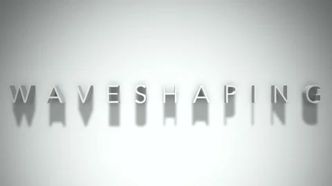Waveshaping 3D title animation with shadows on a white background Stock Footage 297455750
