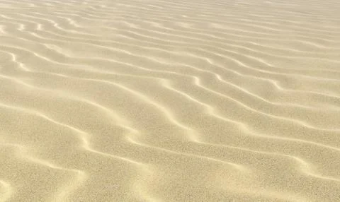 Wavey sand on beach under sunlight close-up Stock Illustration