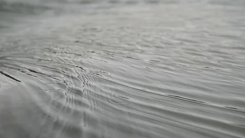 Wavey Water Flowing Down River Stock Footage 72419475