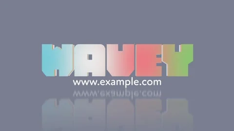 Wavey Zoom Out Title Stock After Effects