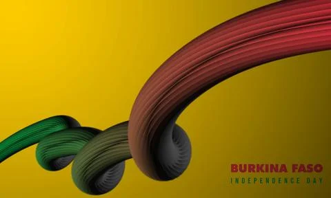Waving 3d line with gradient colors starting from red and ending in green w.. Stock Illustration